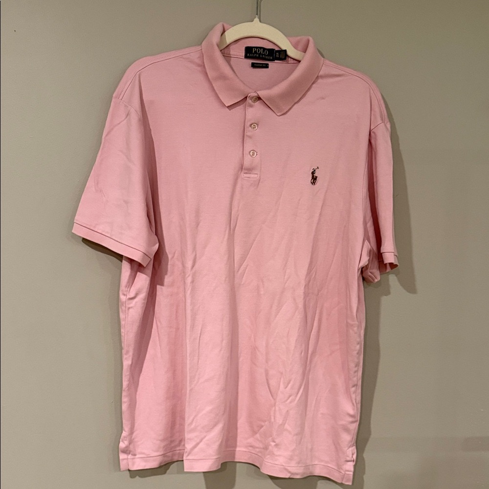 Polo by Ralph Lauren Light‎ Pink Polo men’s XL button up